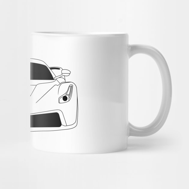 La Ferrari Black Outline by kindacoolbutnotreally